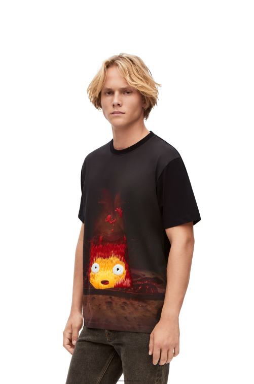 multicolor camiseta calcifer de algodón Loewe R8J8Z830 mujer