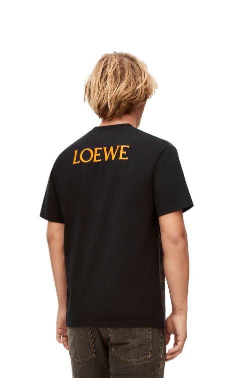 multicolor camiseta calcifer de algodón Loewe R8J8Z830 mujer