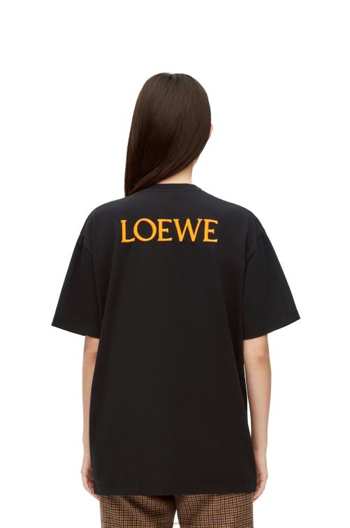 multicolor camiseta calcifer de algodón Loewe R8J8Z830 mujer