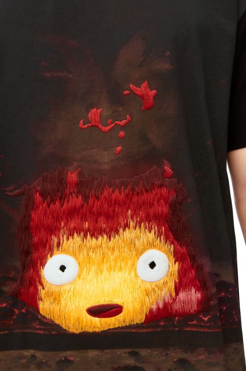 multicolor camiseta calcifer de algodón Loewe R8J8Z830 mujer