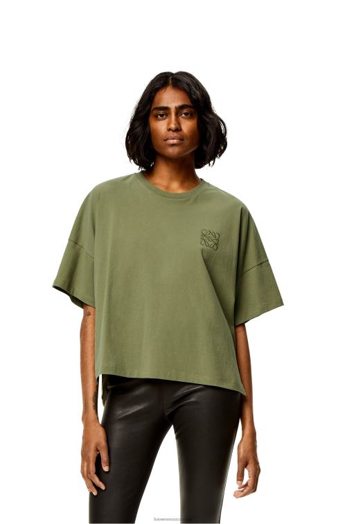 sabio camiseta boxy fit de algodón Loewe R8J8Z827 mujer