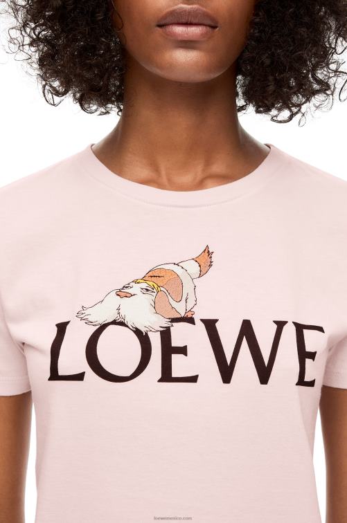 tiza camiseta heen de algodón Loewe R8J8Z832 mujer