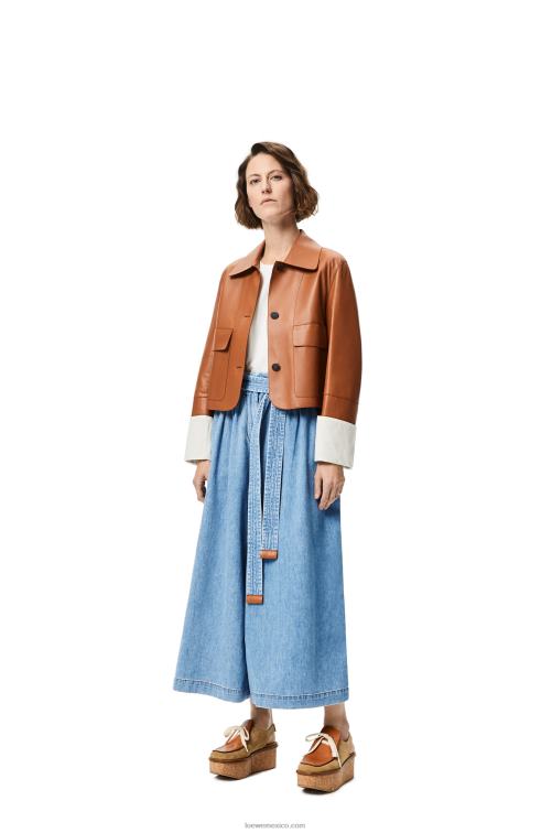 broncearse chaqueta vuelta de piel de cordero napa Loewe R8J8Z1136 mujer