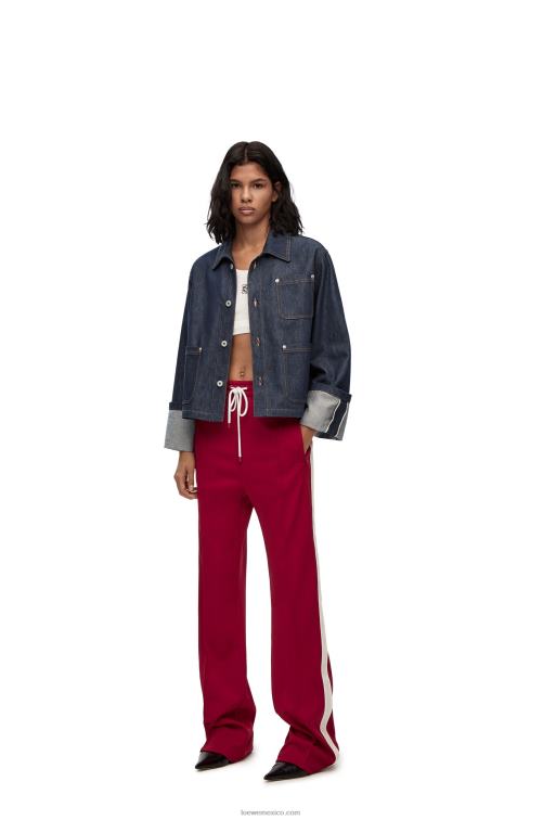 mezclilla cruda chamarra de pescador con vuelta en denim Loewe R8J8Z1183 mujer