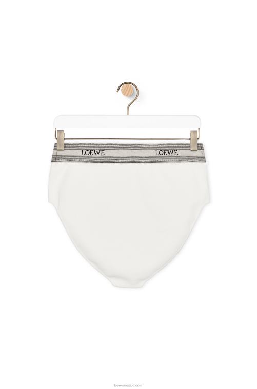 blanco calzoncillos de punto de viscosa Loewe R8J8Z965 mujer