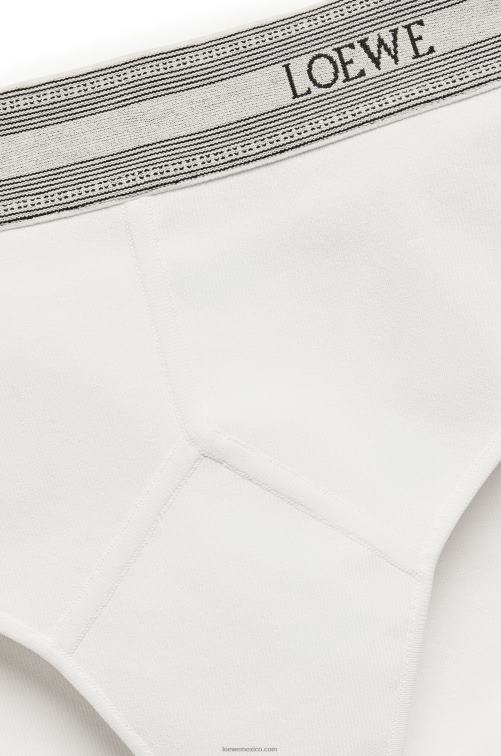 blanco calzoncillos de punto de viscosa Loewe R8J8Z965 mujer