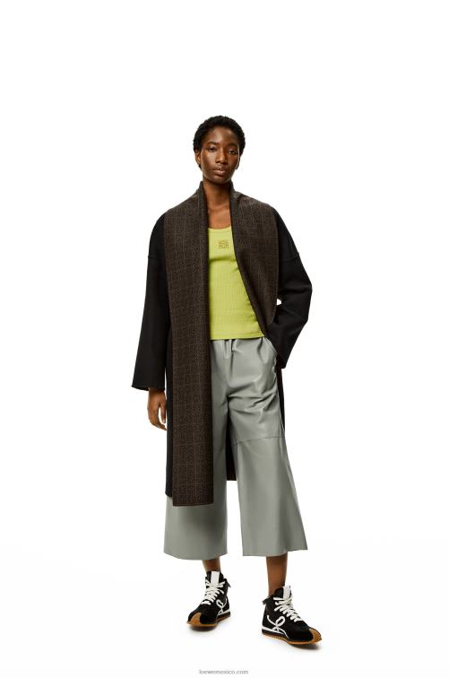 gris pantalones tobilleros de napa de cordero Loewe R8J8Z1143 mujer