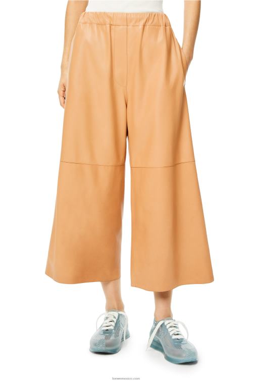 manteca pantalones capri elásticos Loewe R8J8Z1146 mujer