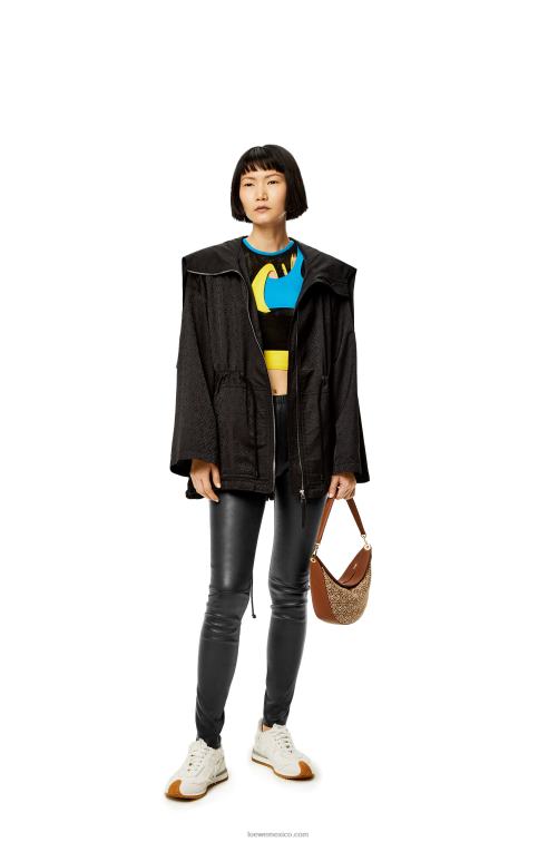 negro leggins de napa de cordero Loewe R8J8Z1145 mujer