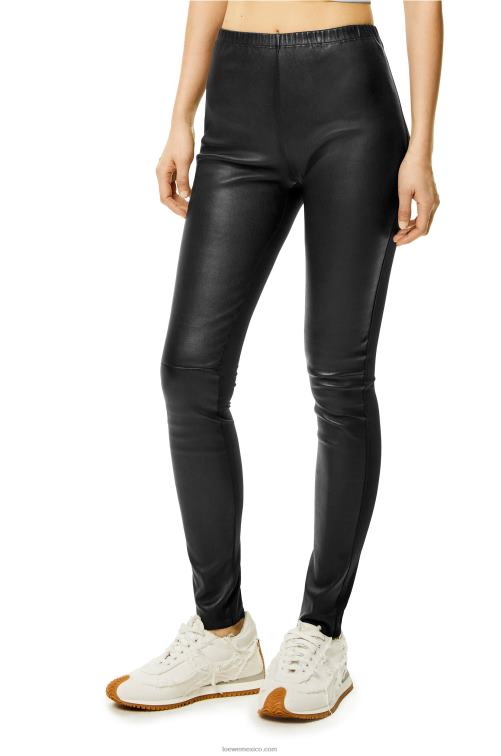 negro leggins de napa de cordero Loewe R8J8Z1145 mujer