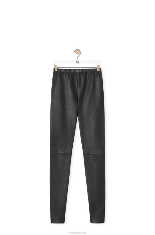negro leggins de napa de cordero Loewe R8J8Z1145 mujer