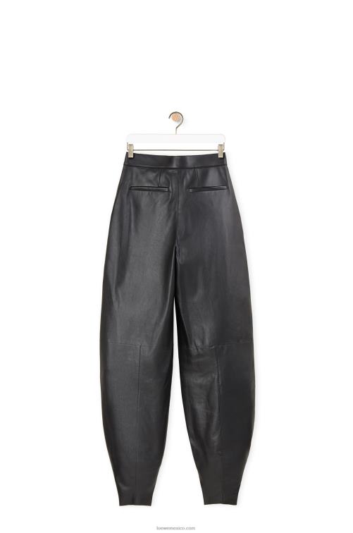 negro pantalones globo en napa Loewe R8J8Z1139 mujer