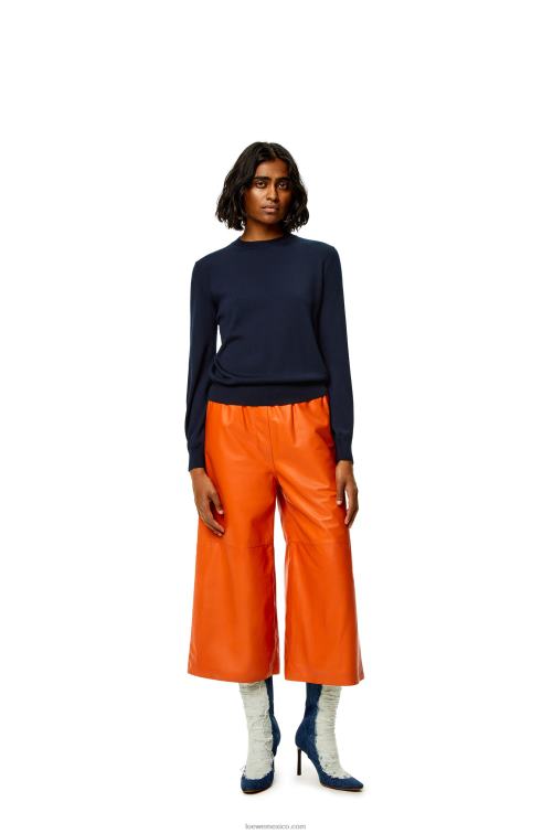 Azul marino jersey con anagrama de cachemir Loewe R8J8Z1014 mujer