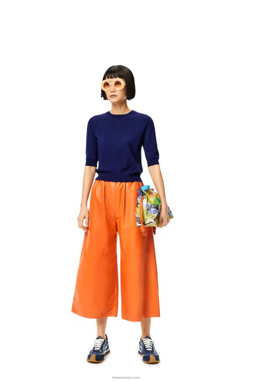 Azul marino jersey con anagrama de lana Loewe R8J8Z1012 mujer