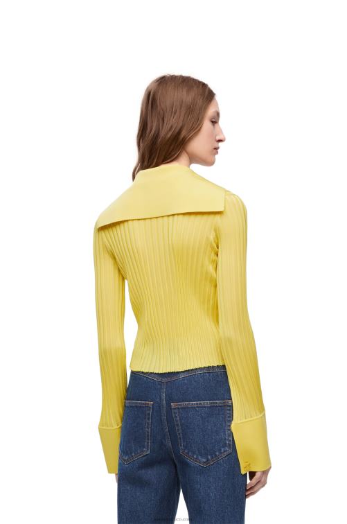 amarillo acido cárdigan de viscosa Loewe R8J8Z849 mujer
