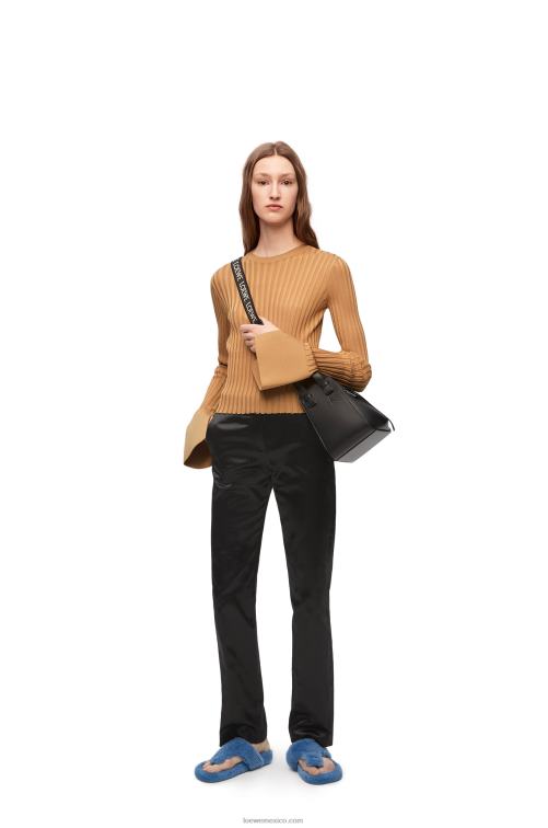 beige top de manga larga en viscosa Loewe R8J8Z847 mujer