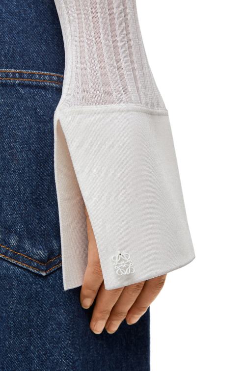 blanco cárdigan de viscosa Loewe R8J8Z850 mujer