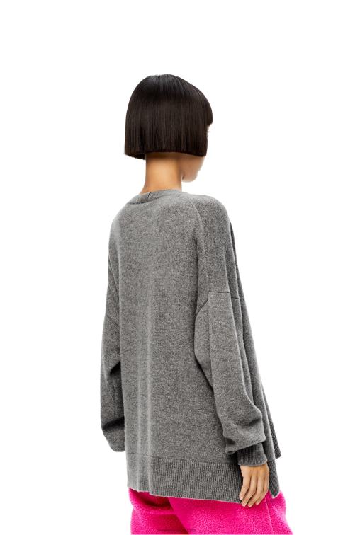 gris jersey de cachemir Loewe R8J8Z1018 mujer