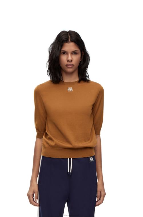 marrón jersey con anagrama de lana Loewe R8J8Z971 mujer