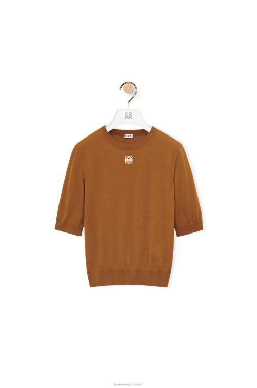 marrón jersey con anagrama de lana Loewe R8J8Z971 mujer