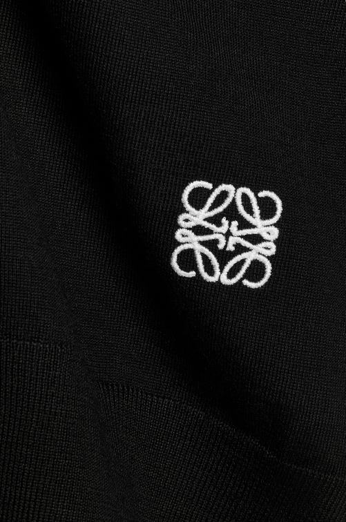negro cárdigan de lana con anagrama Loewe R8J8Z983 mujer