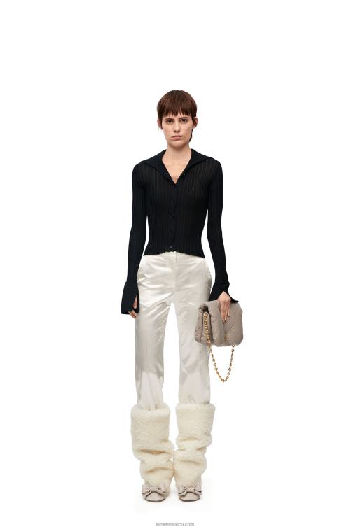 negro cárdigan de viscosa Loewe R8J8Z851 mujer