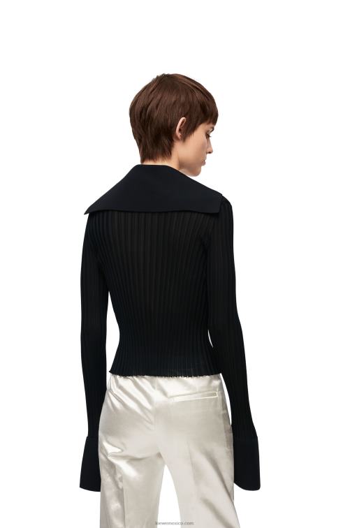 negro cárdigan de viscosa Loewe R8J8Z851 mujer