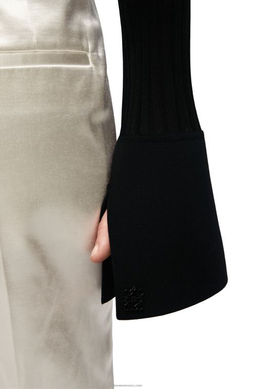 negro cárdigan de viscosa Loewe R8J8Z851 mujer