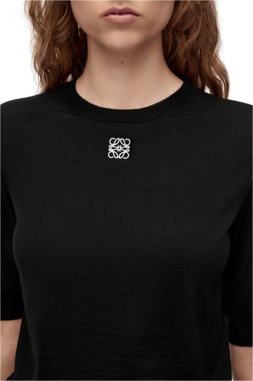 negro jersey con anagrama de lana Loewe R8J8Z970 mujer