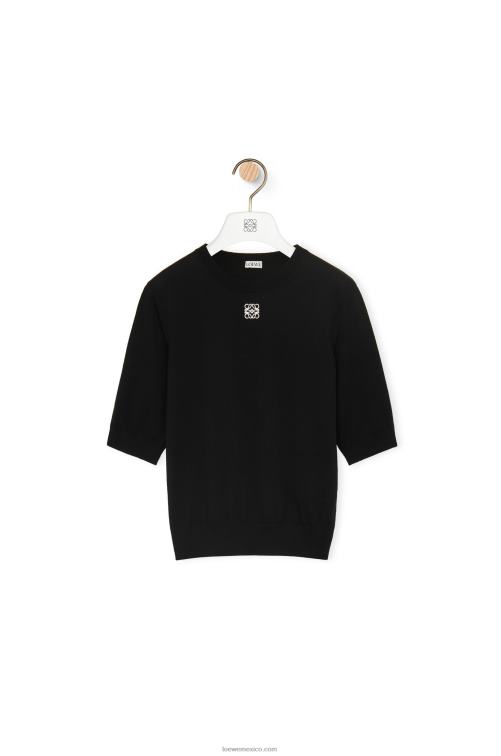 negro jersey con anagrama de lana Loewe R8J8Z970 mujer