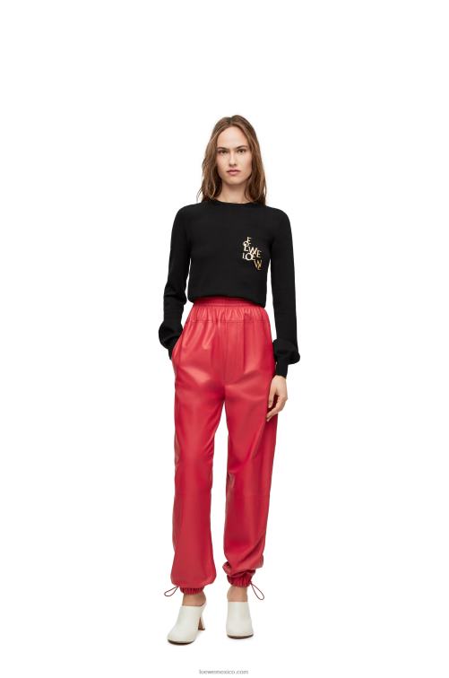 negro suéter con encanto en lana Loewe R8J8Z959 mujer