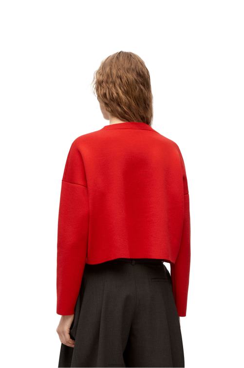 rojo jersey con anagrama de lana Loewe R8J8Z1022 mujer
