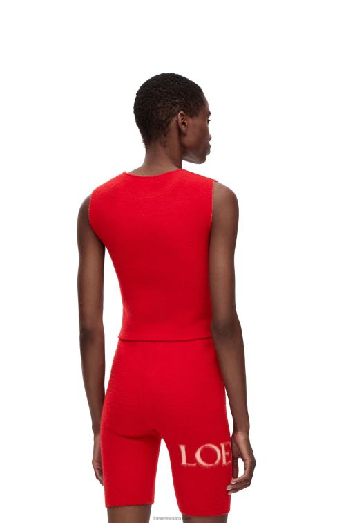 rojo camiseta sin mangas de lana Loewe R8J8Z908 mujer