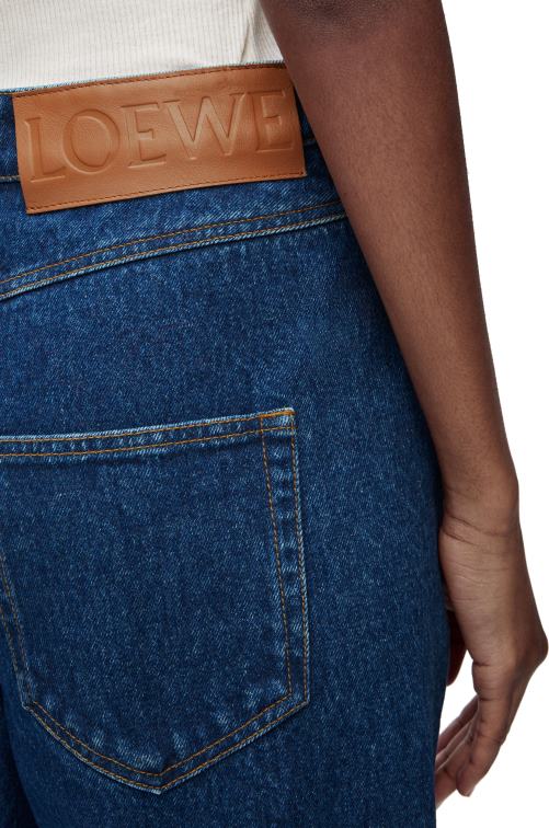 azul mezclilla jeans deconstruidos en denim Loewe R8J8Z1159 mujer