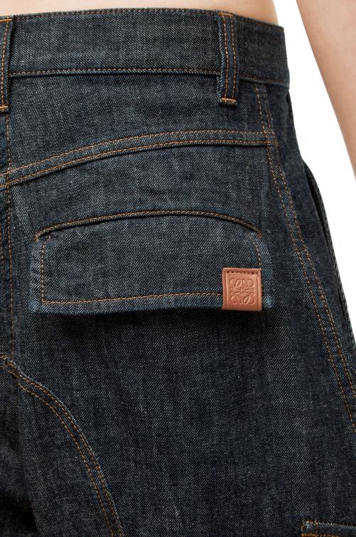 mezclilla azul vaqueros cargo de mezclilla Loewe R8J8Z1179 mujer