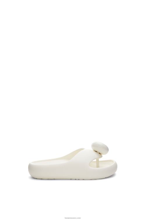 blanco tobogán de espuma Loewe R8J8Z717 mujer