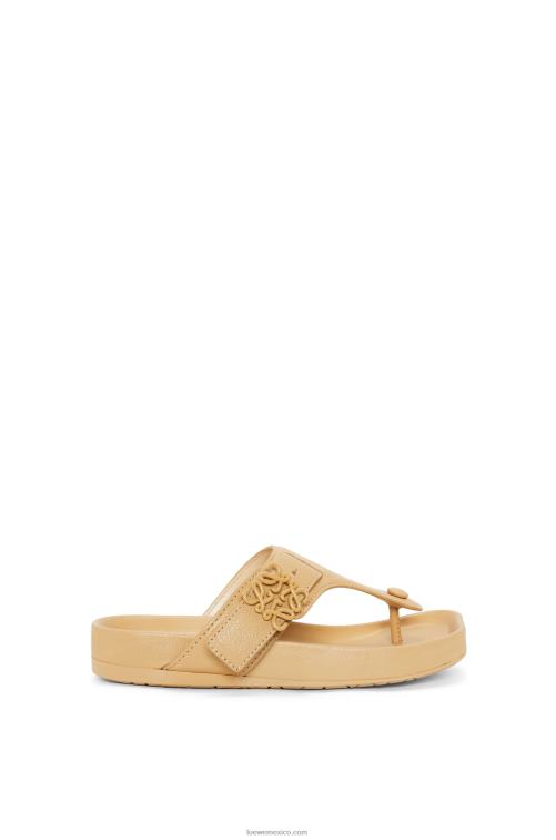 corrector medio sandalia easy toe post de piel de cabra Loewe R8J8Z683 mujer