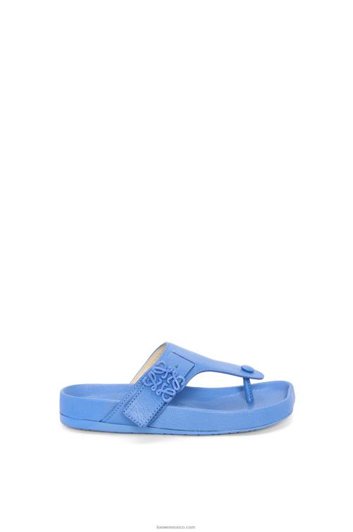mezclilla ligera sandalia easy toe post de piel de cabra Loewe R8J8Z680 mujer
