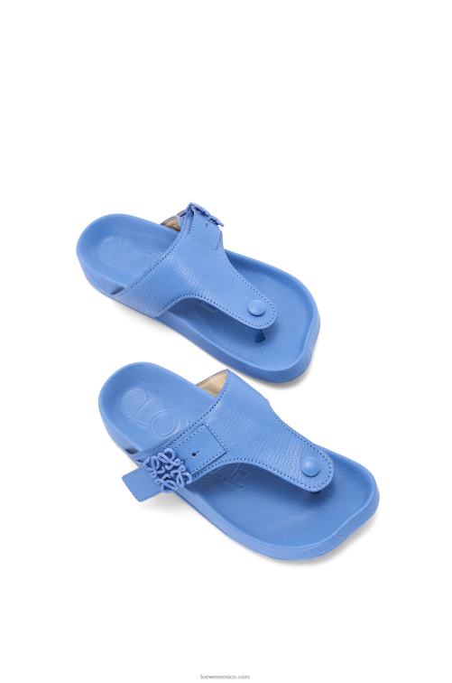 mezclilla ligera sandalia easy toe post de piel de cabra Loewe R8J8Z680 mujer
