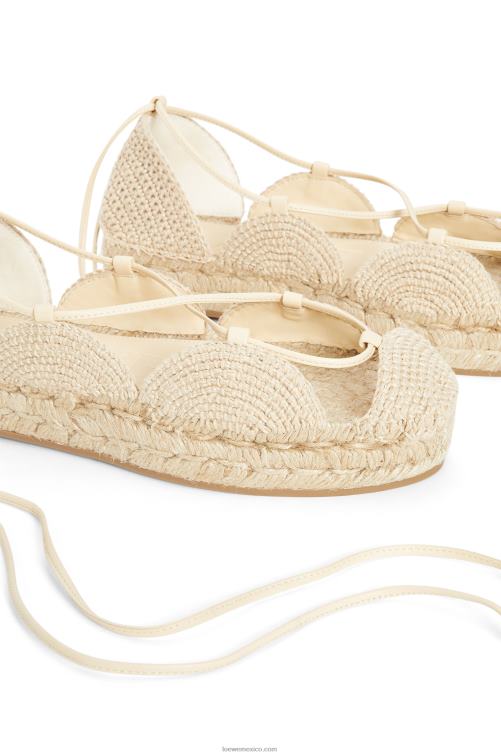 natural alpargata solar en yute Loewe R8J8Z696 mujer