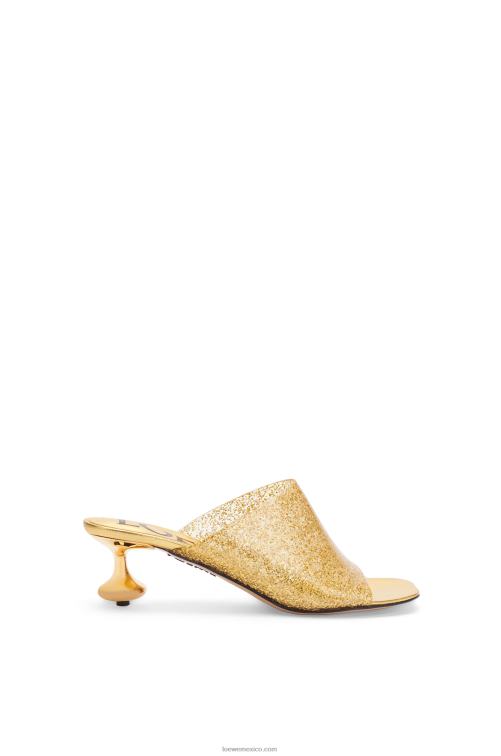 transparente/dorado tobogán de juguete en material transparente Loewe R8J8Z691 mujer