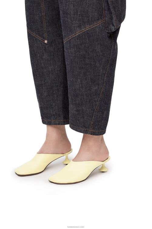 acacia descolorida mule de juguete en piel de cabra Loewe R8J8Z736 mujer