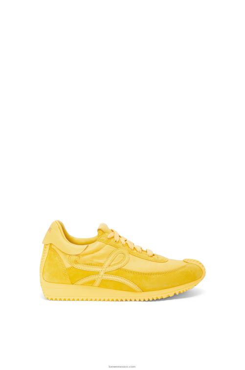 amarillo runner flow de ante y nailon Loewe R8J8Z652 mujer