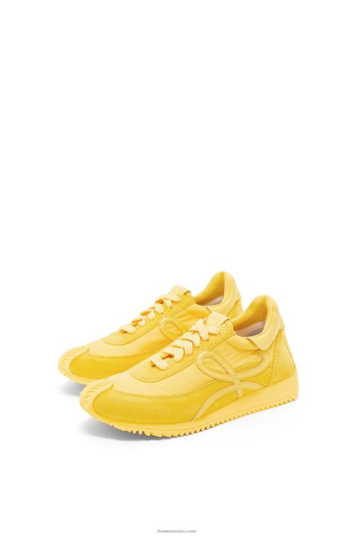 amarillo runner flow de ante y nailon Loewe R8J8Z652 mujer
