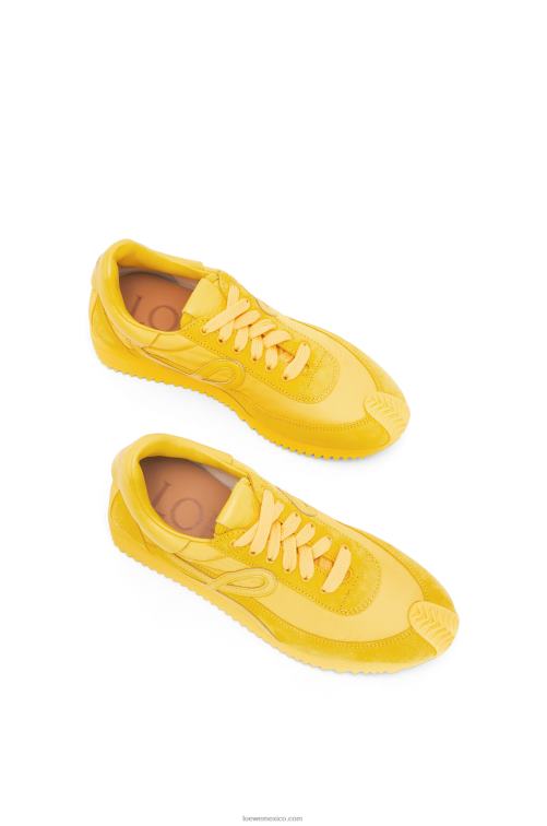 amarillo runner flow de ante y nailon Loewe R8J8Z652 mujer