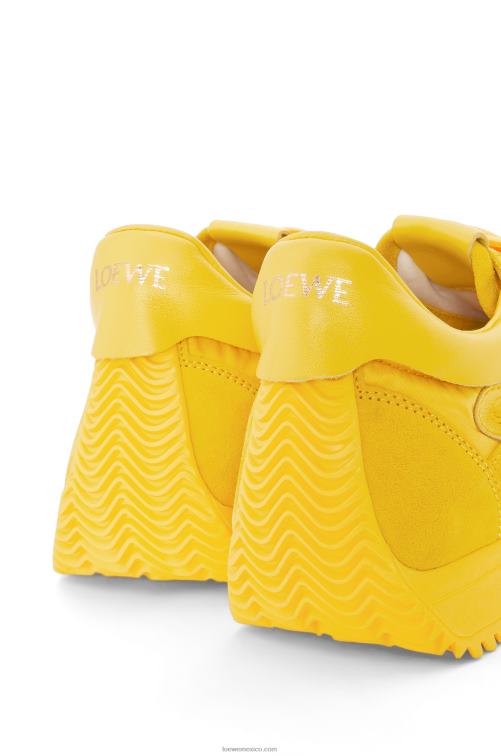 amarillo runner flow de ante y nailon Loewe R8J8Z652 mujer