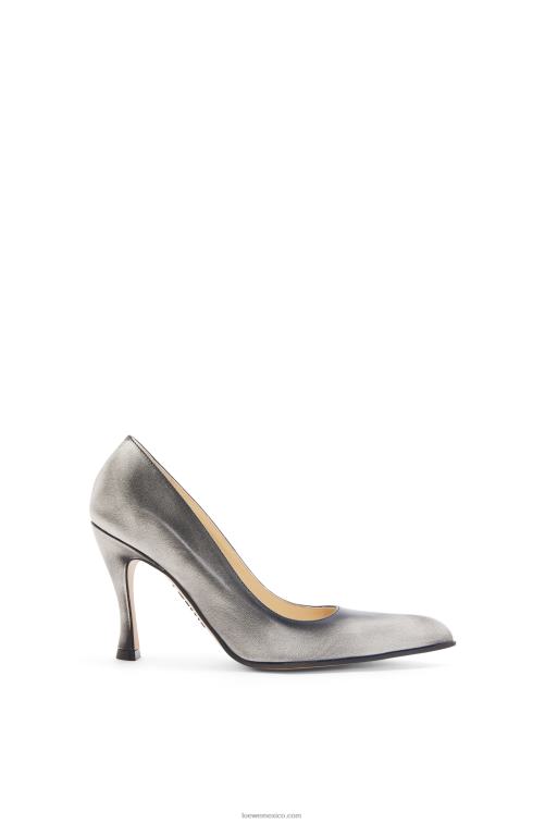 anturio blanco/negro Zapato de salón Comic Classic de piel de becerro Loewe R8J8Z749 mujer