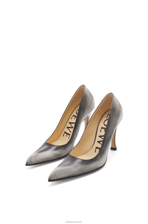 anturio blanco/negro Zapato de salón Comic Classic de piel de becerro Loewe R8J8Z749 mujer