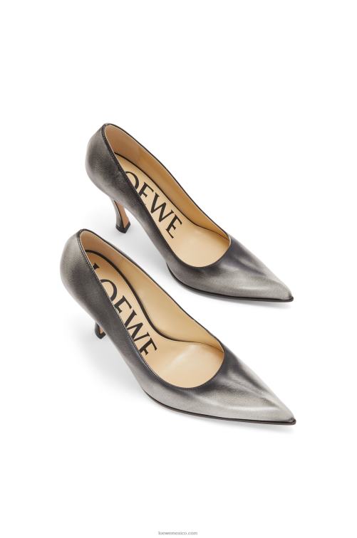 anturio blanco/negro Zapato de salón Comic Classic de piel de becerro Loewe R8J8Z749 mujer