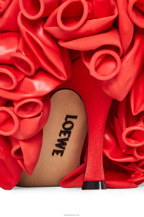 anturio rojo Bomba de globo de cómic en raso Loewe R8J8Z767 mujer